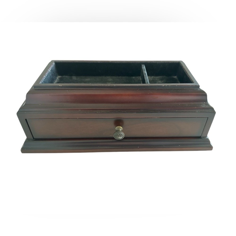 The Bombay Company Vintage Wooden Valet Chest Box Drawer Taiwan Made